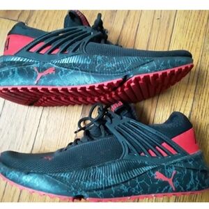 Puma - Youth Boys Pacer Future #37682901 Black/Red/Gray Sneakers Shoes.  Size 7C